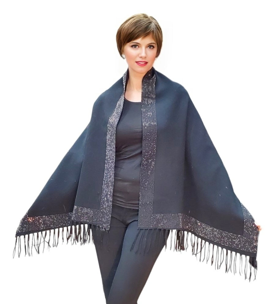 Shawl Style RS-06-NS Black Black