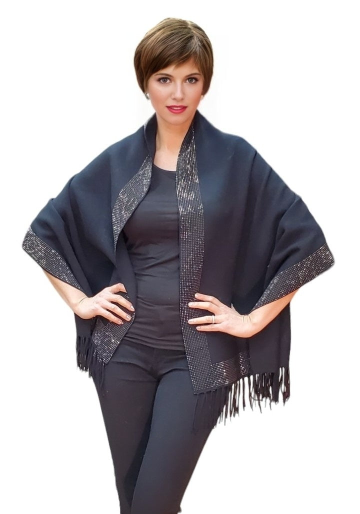 Shawl Style RS-06-NS Black Black