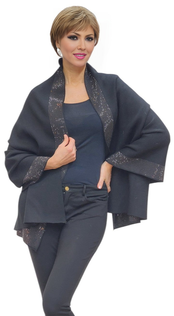 Shawl Style RS-06-NS Black Black