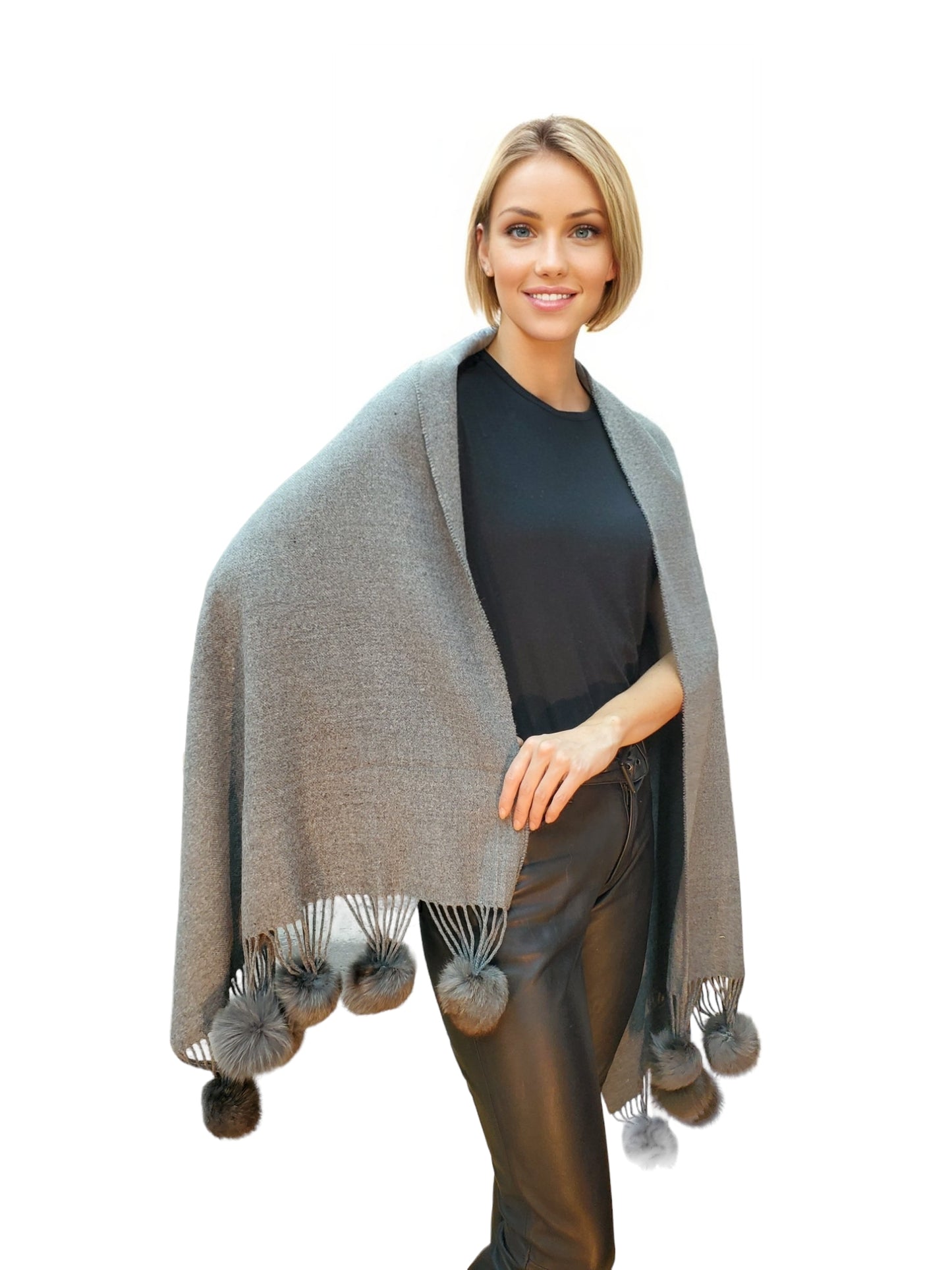 Shawl Style TNY141 Gray