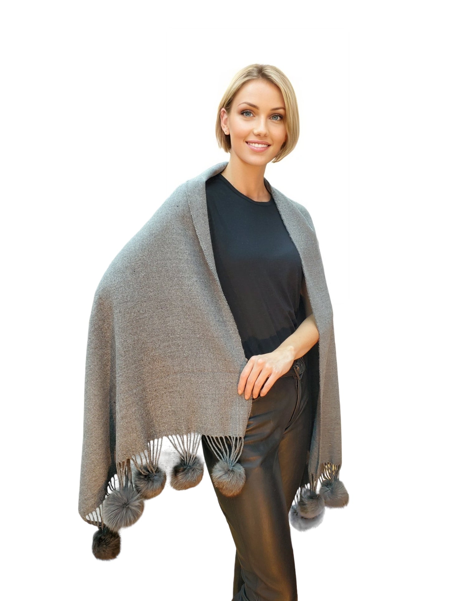 Shawl Style TNY141 Gray