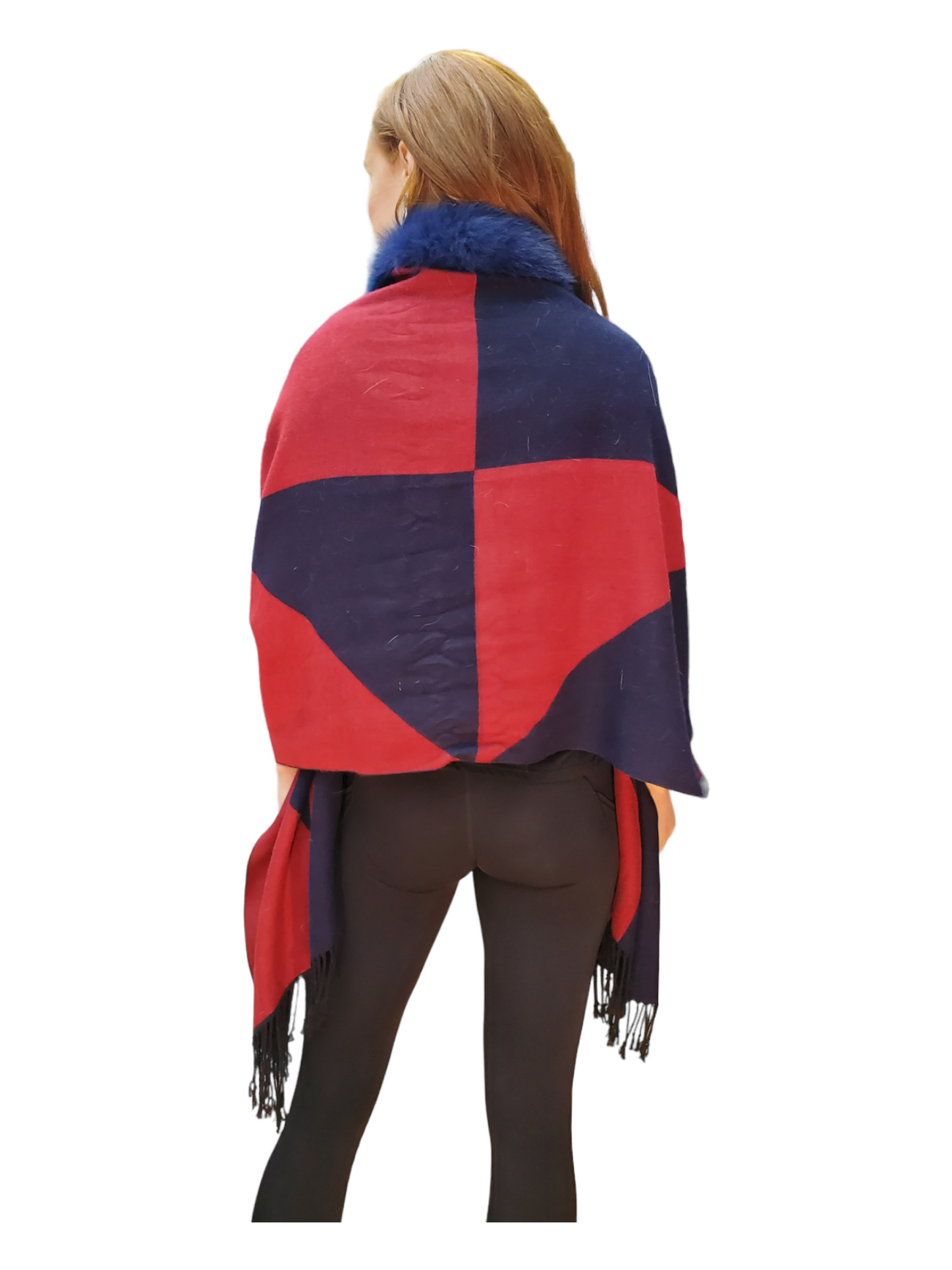 Shawl Style XJ Red Blue