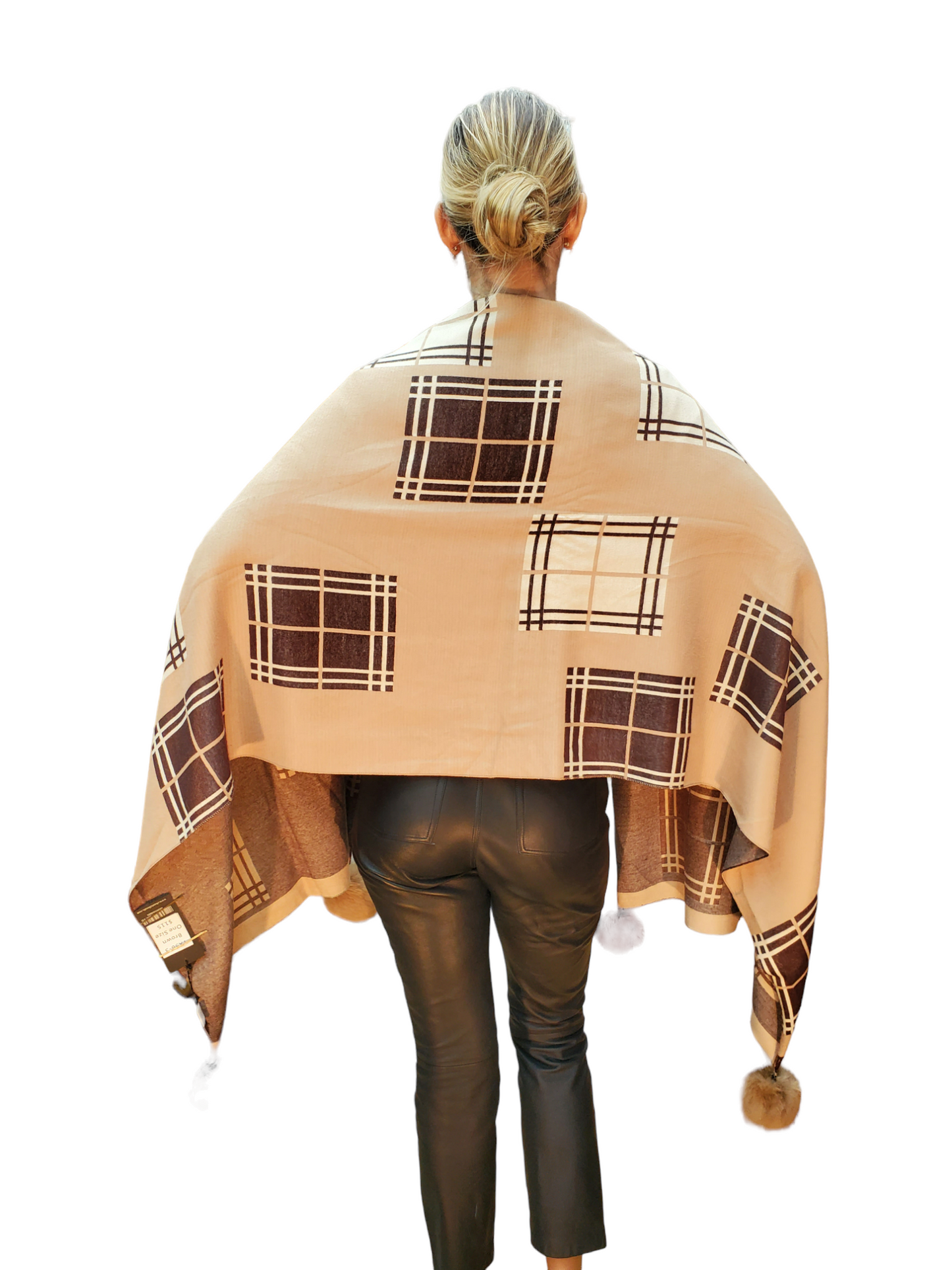 Shawl Style YX56-3 Tan Brown