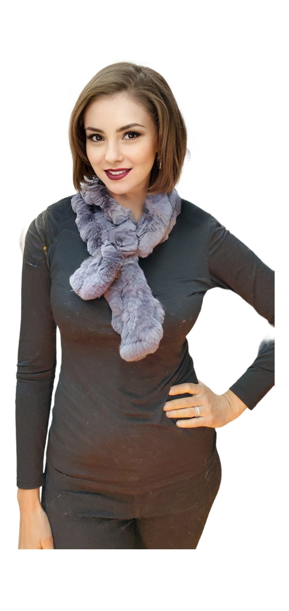 Scarf Style 002RF Gray