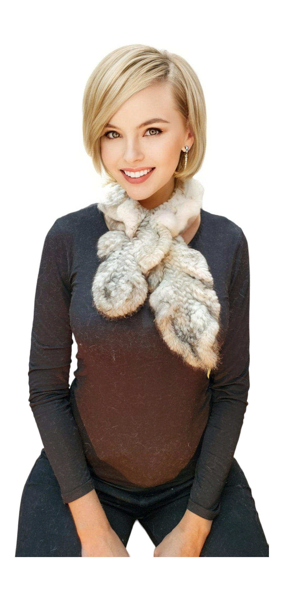 Scarf Style 002S Pearl White