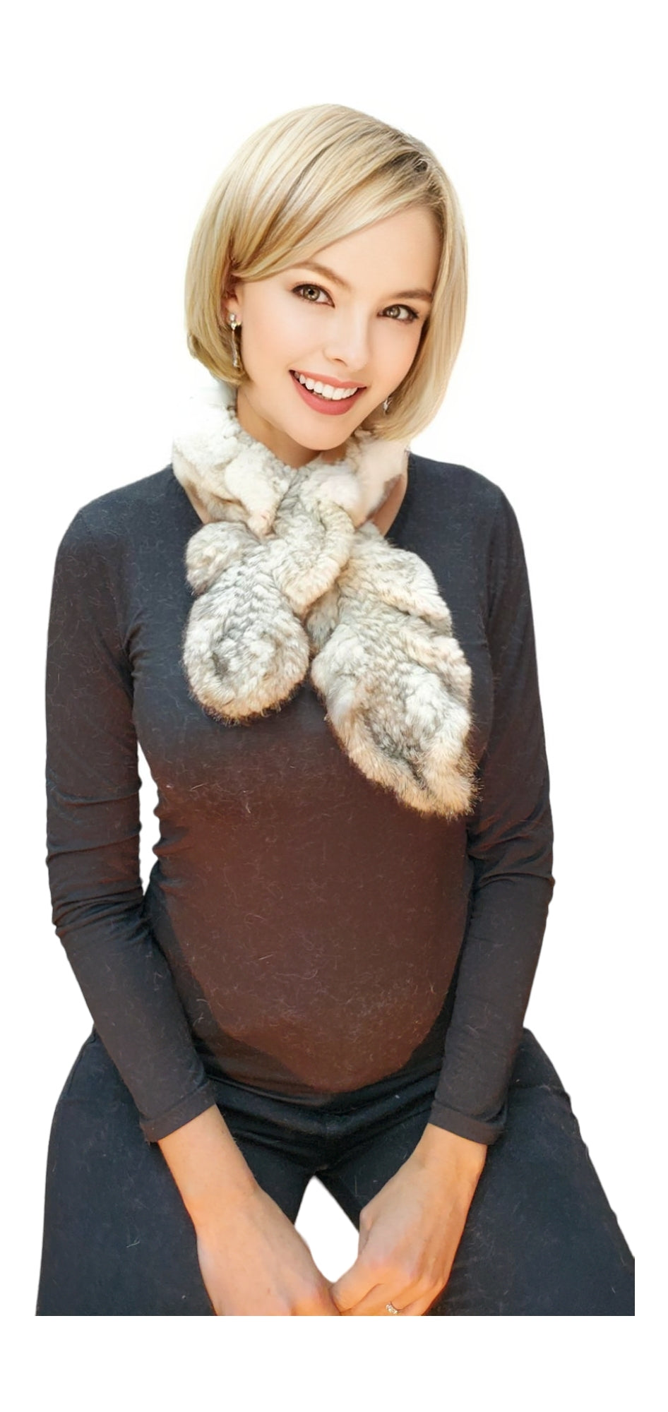 Scarf Style 002S Pearl White