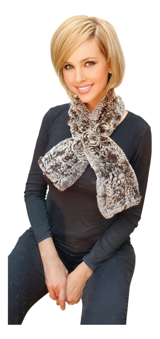 Scarf Style 007R Brown Snowtop