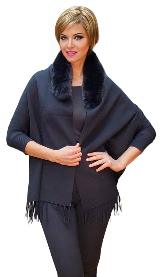 Shawl Style 11-CF Black