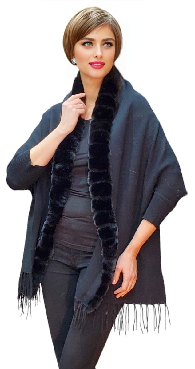 Shawl Style 11-CFN Black