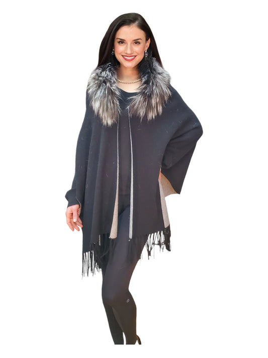 Shawl Style 11F Black Gray