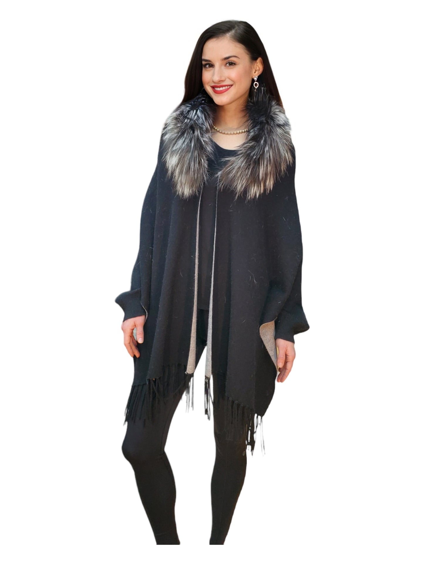 Shawl Style 11F Black Gray