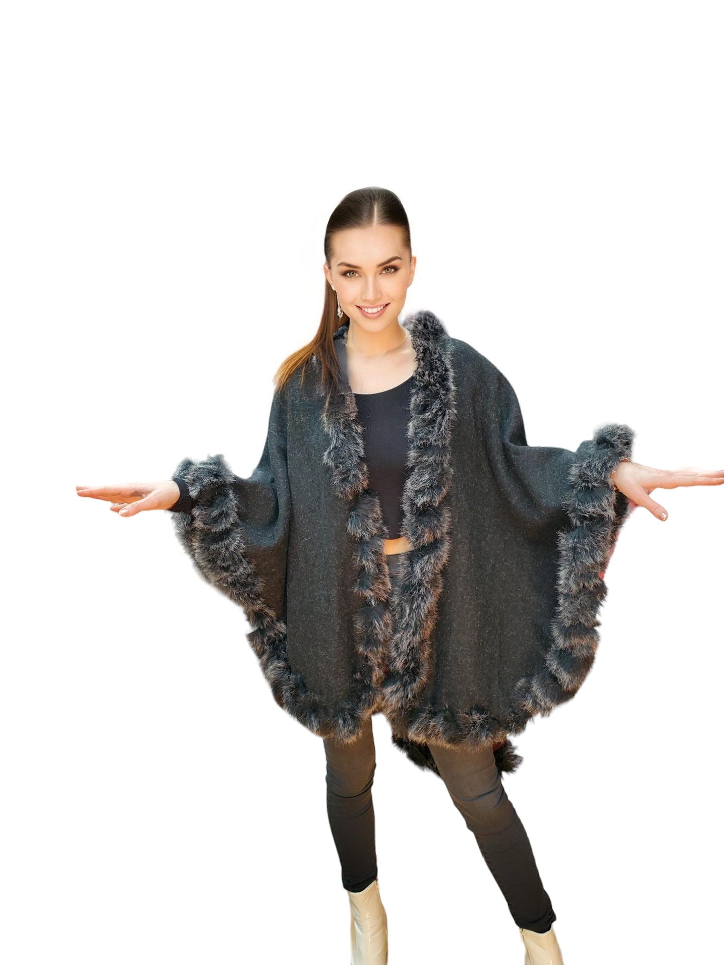Cape Style 1340 Black Chinchilla
