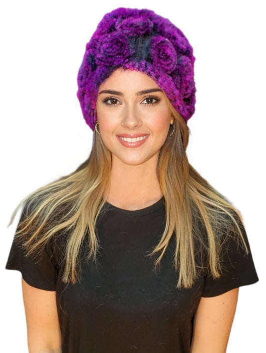 Hat Style 135R Purple Black Tips