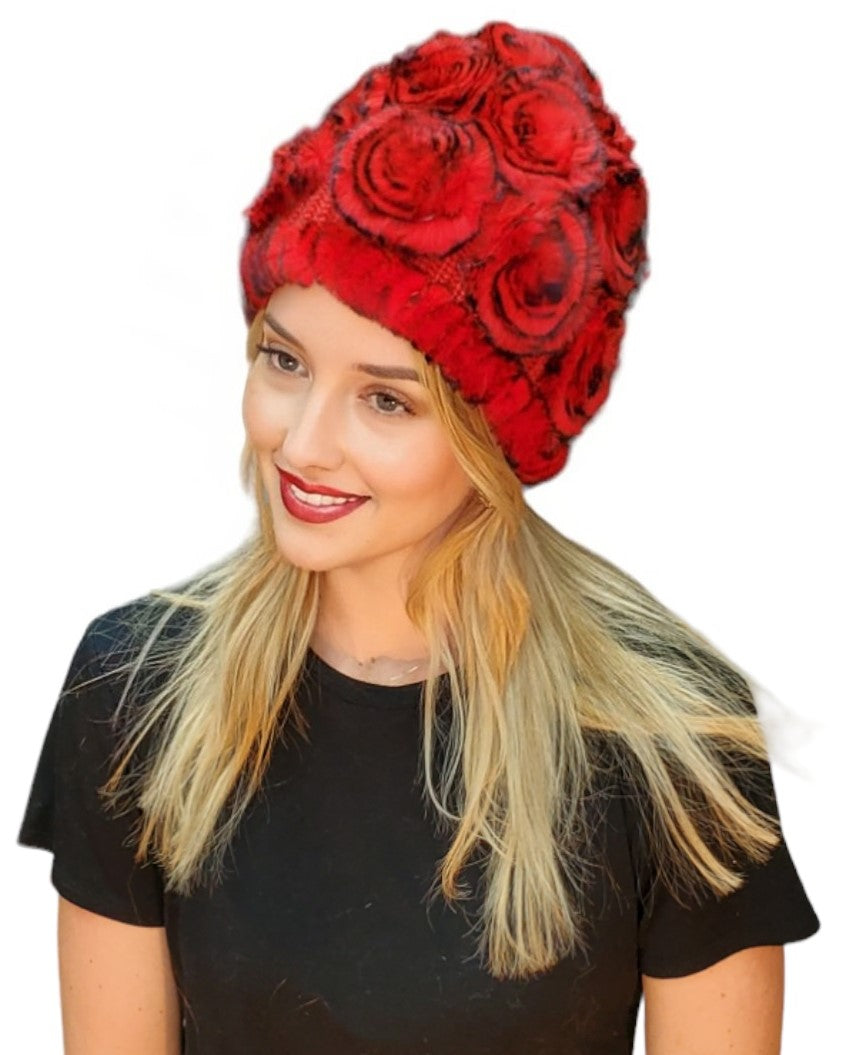 Hat Style 135R Red Black Tips