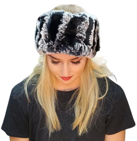 Headband Style 138R Black Chinchilla