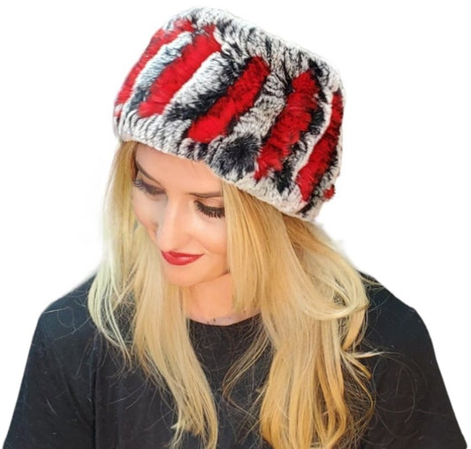 Headband Style 138R Red Chinchilla