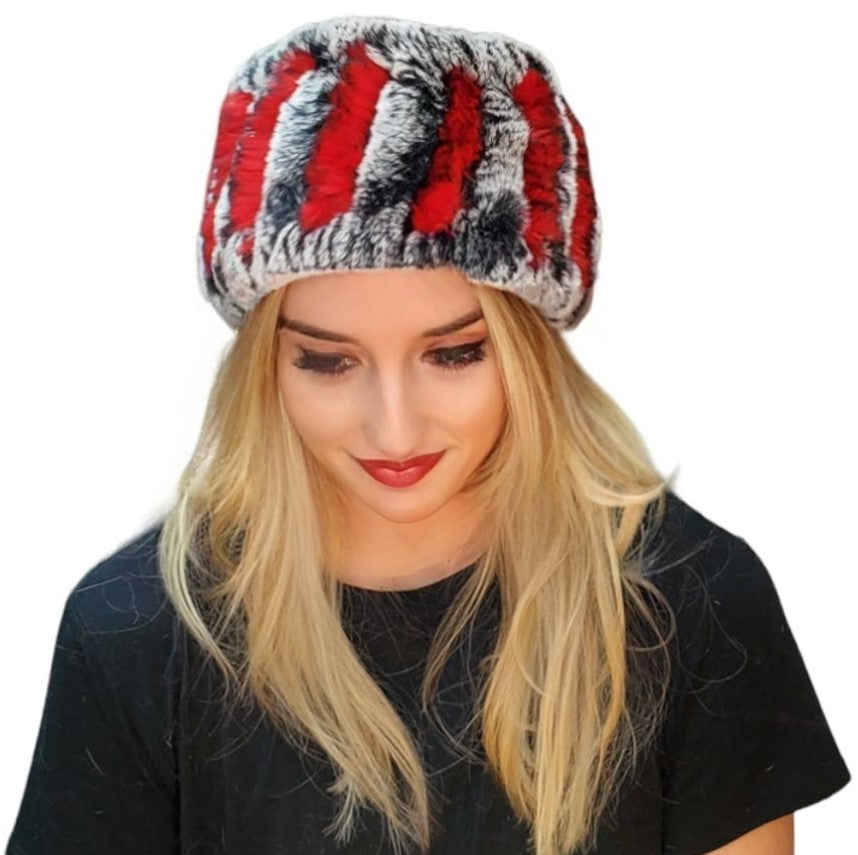 Headband Style 138R Red Chinchilla