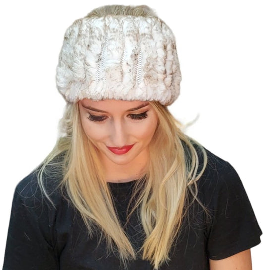 Headband Style 138R White Brown Top
