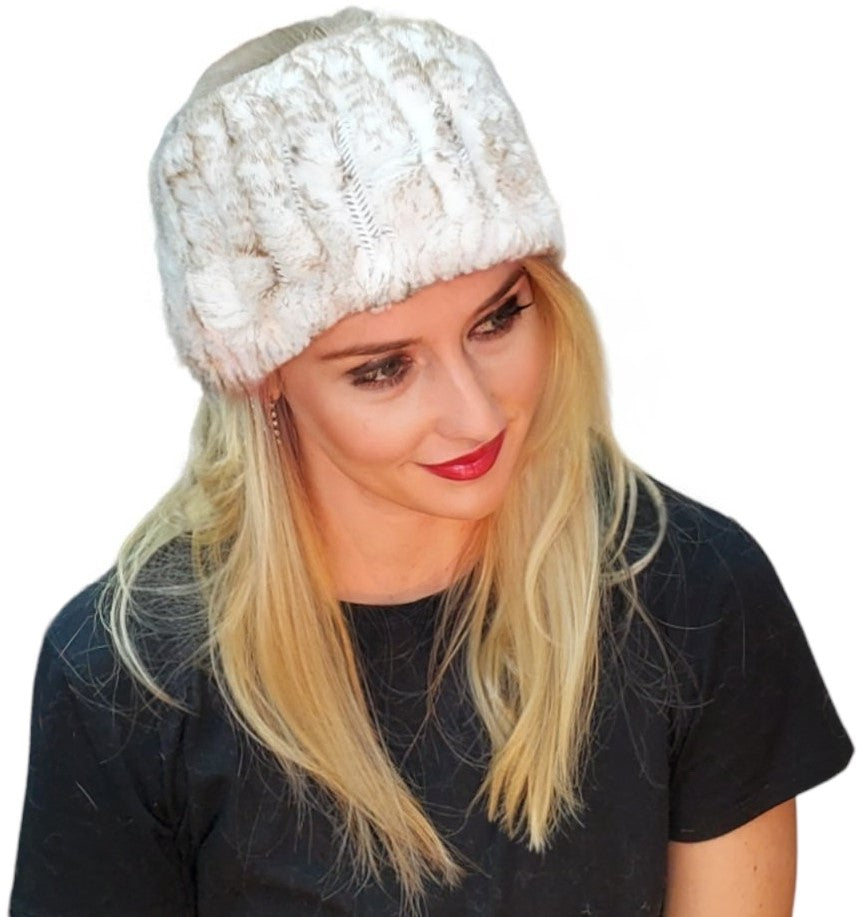 Headband Style 138R White Brown Top