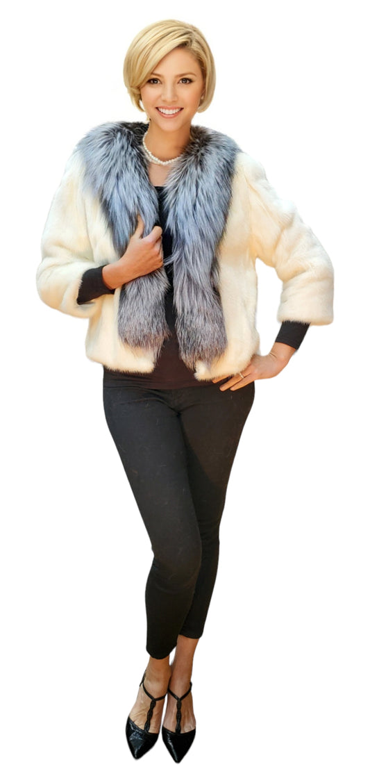 Jacket Style 1609 Off White Indigo