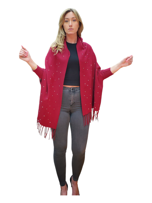 Shawl Style 16840 Wine