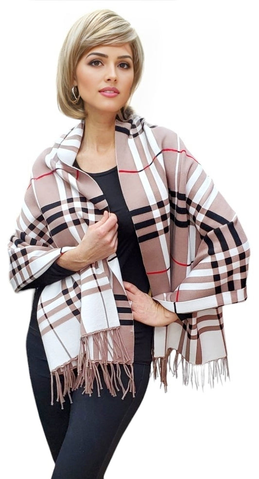 Shawl Style 2023-001NS Khaki