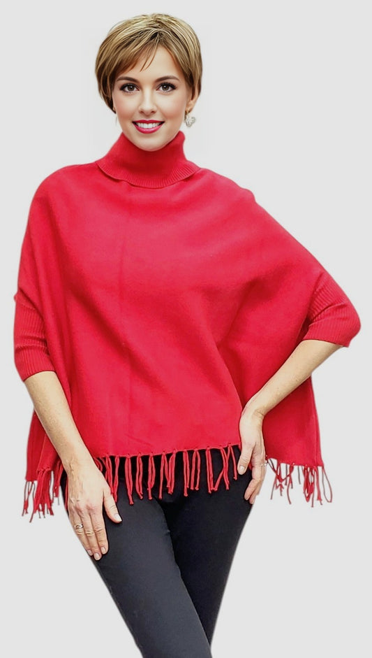 Poncho Style 2024-005P Red