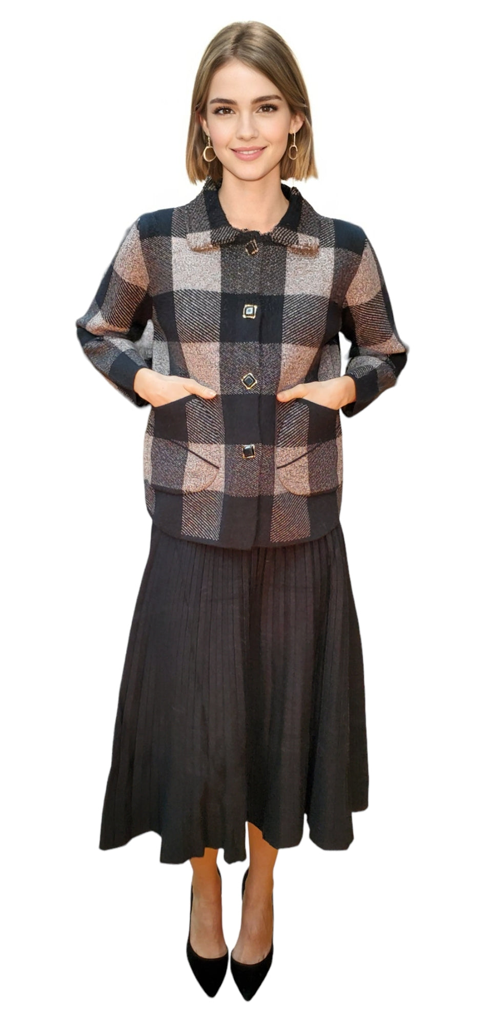 Sweater Style 2102 Black Gray