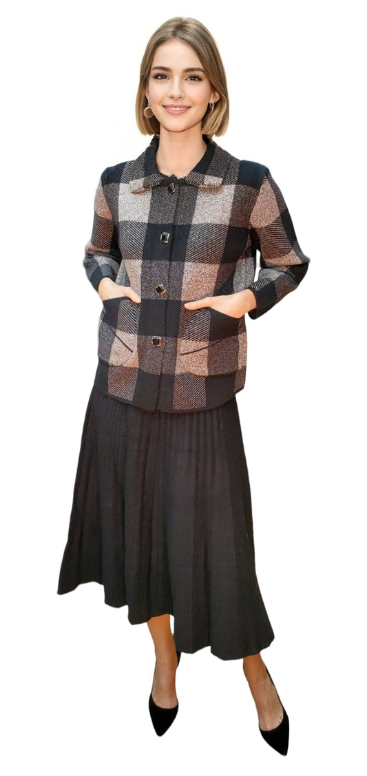 Sweater Style 2102 Black Gray