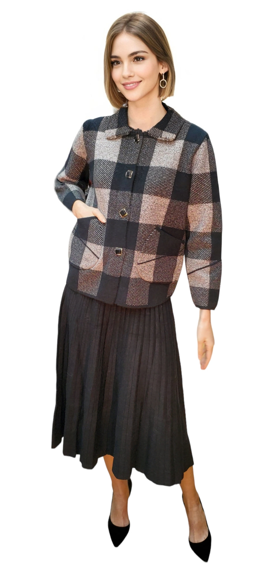 Sweater Style 2102 Black Gray