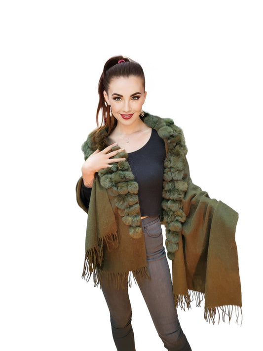 Shawl Style 303 Olive