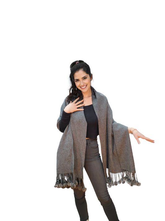 Shawl Style 338M Dark Gray