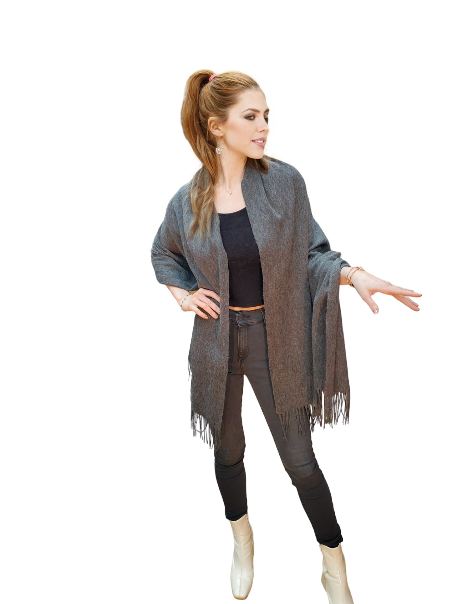 Shawl Style 338P Gray