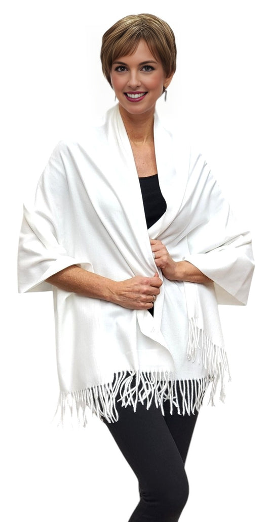 Shawl Style 338P White