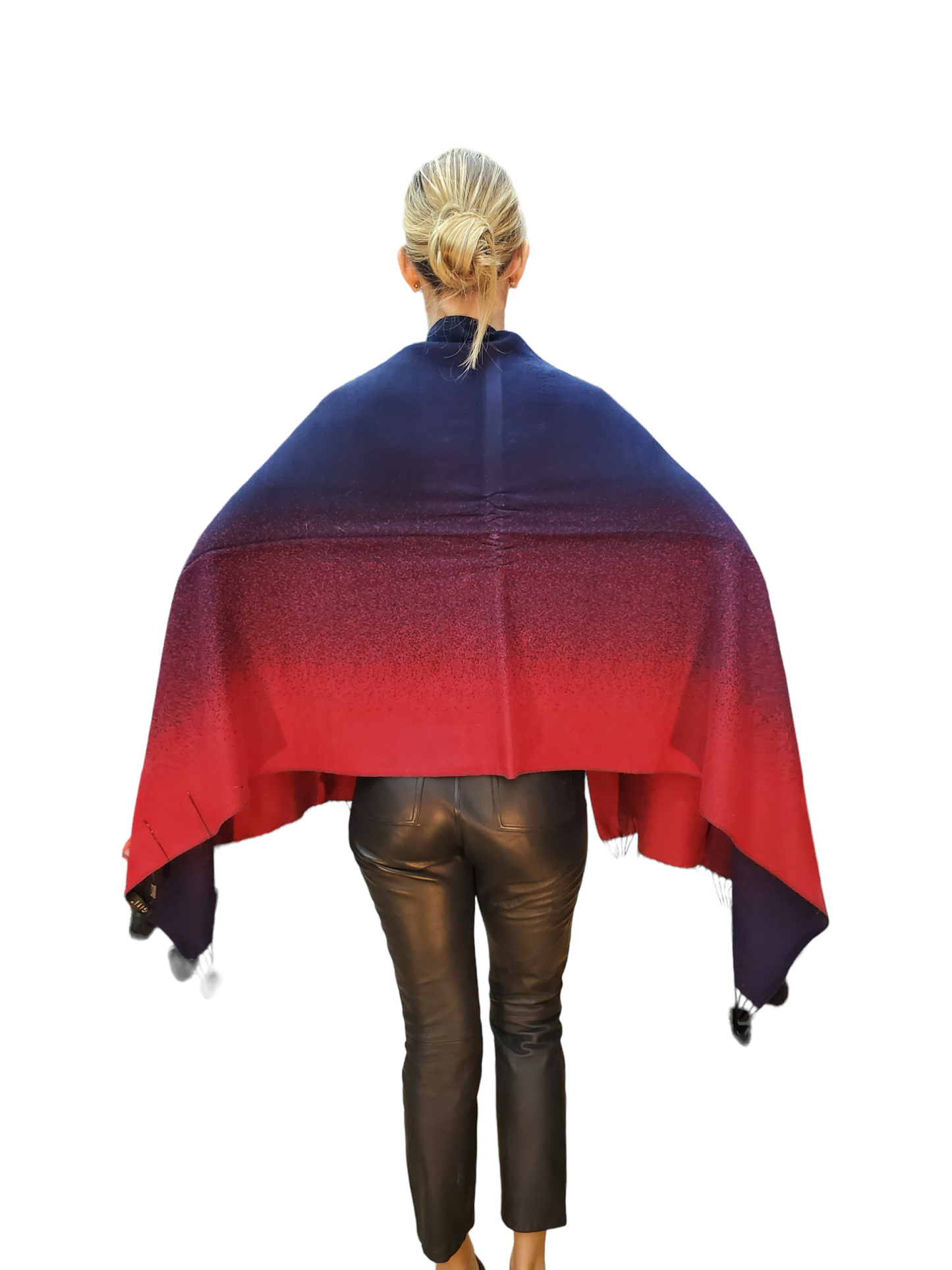 Shawl Style 338TT Red Navy