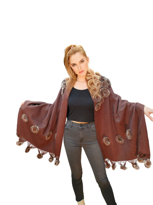 Shawl Style 3411 Brown