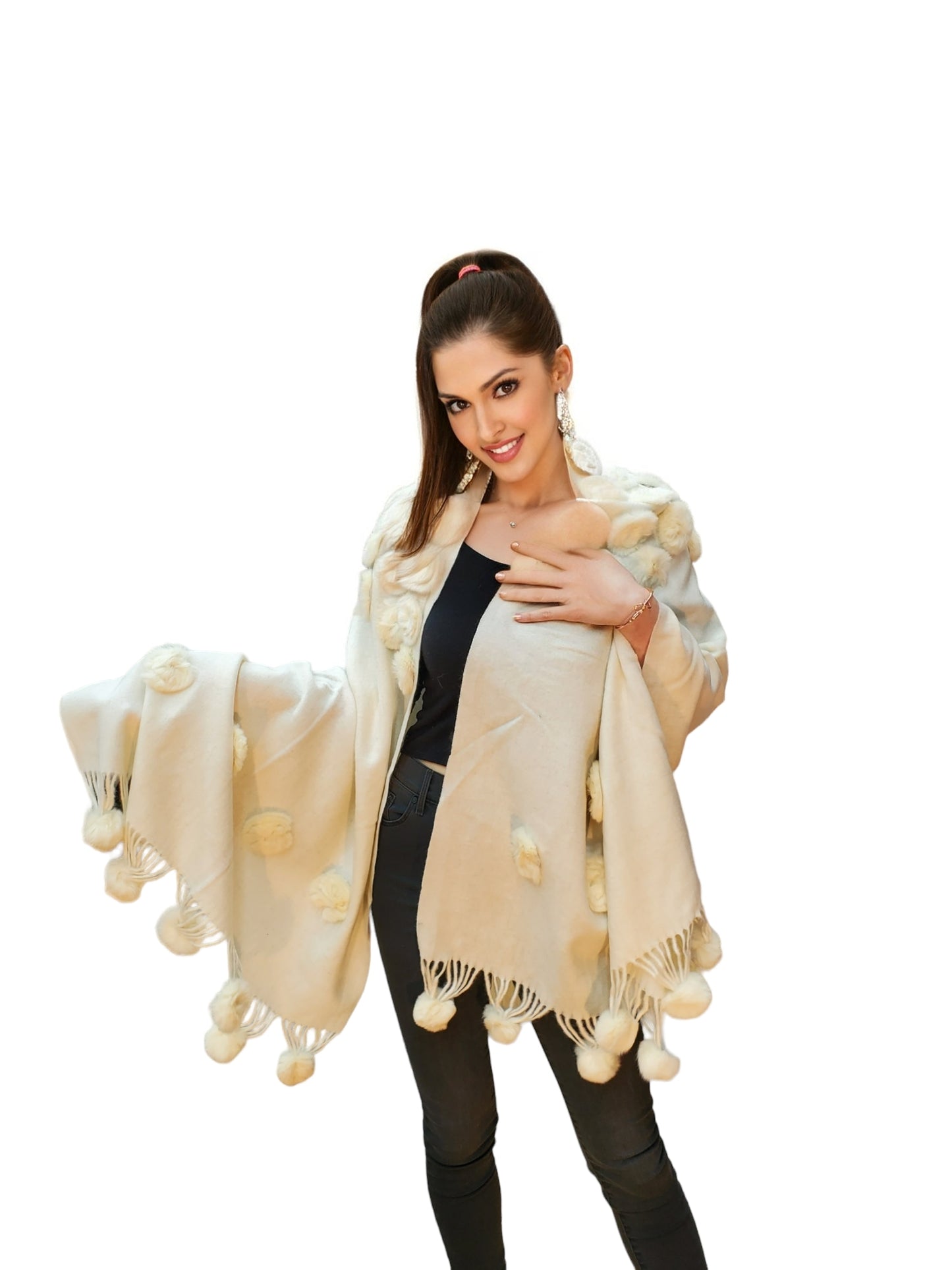 Shawl Style 3411 Off White