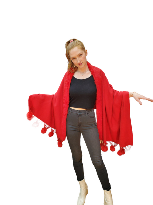 Shawl Style 4021 Red