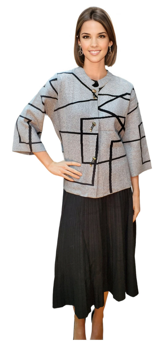 Sweater Style 892 Gray Black