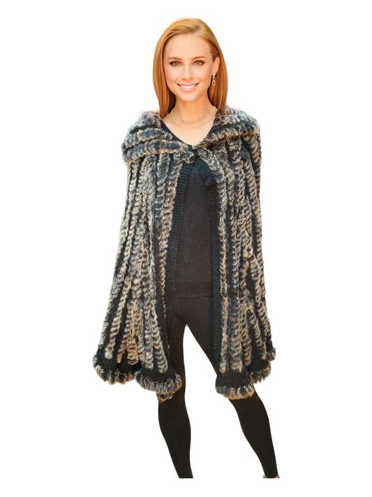 Shawl Style A0130 Black Chinchilla
