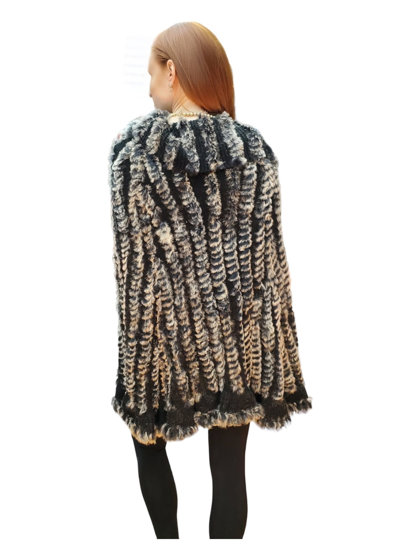 Shawl Style A0130 Black Chinchilla