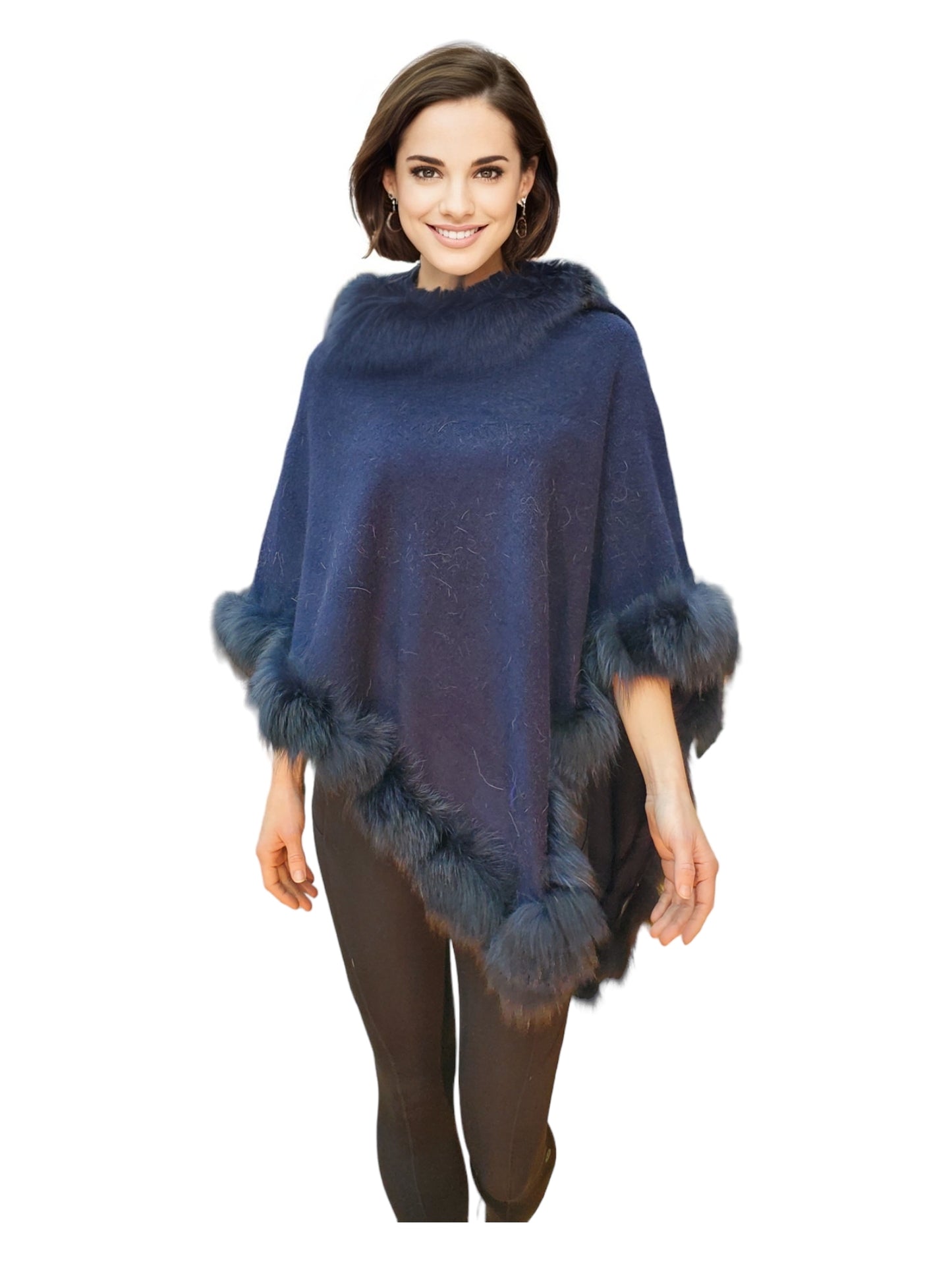 Poncho Style A201 Navy Blue