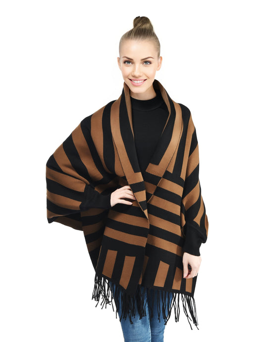 Shawl Style B102 Black Brown