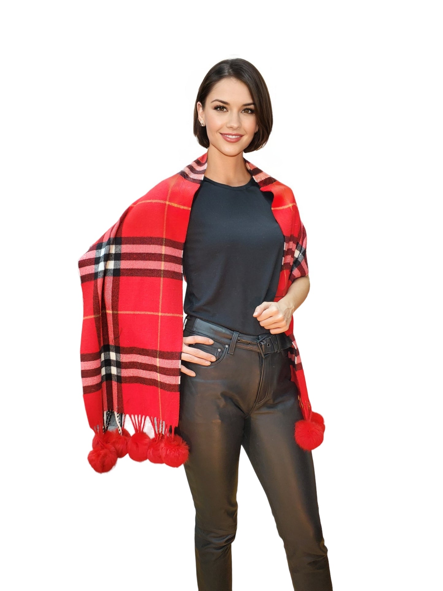 Shawl Style C-19 Red