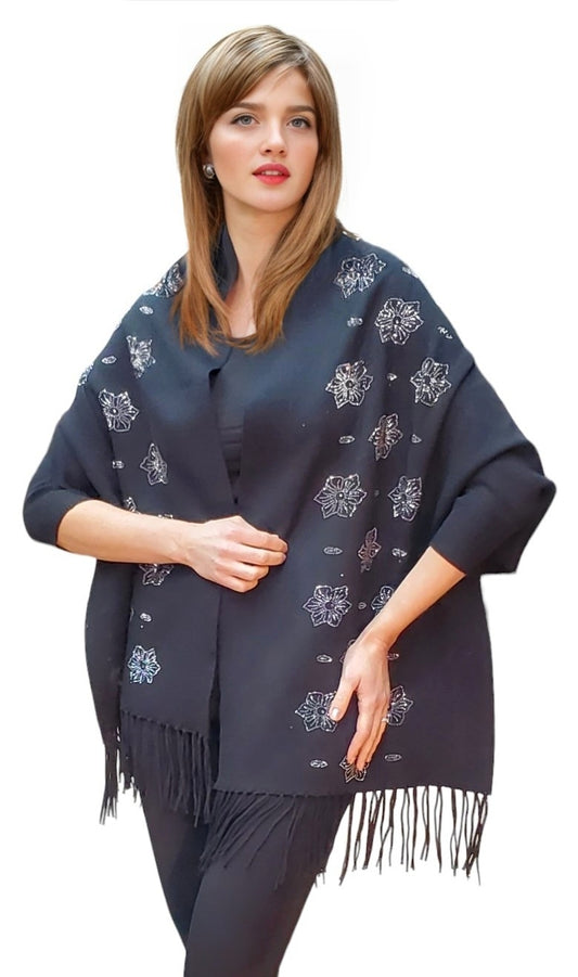 Shawl Style CH-18 Black