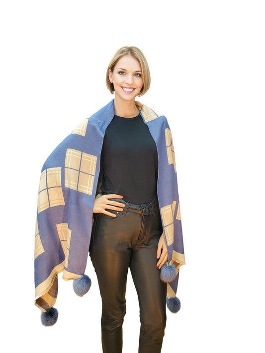 Shawl Style CL2021008 Blue
