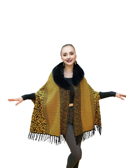 Shawl Style CL2021087F Brown