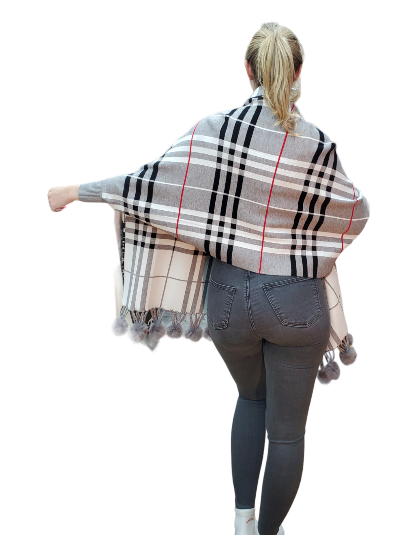 Shawl Style CL2021090 Gray