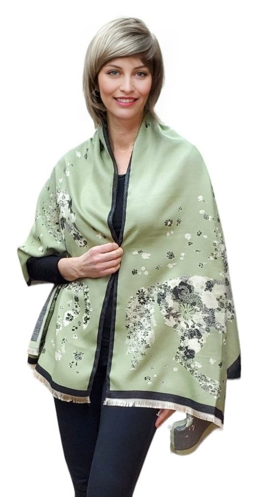 Shawl Style CLW005 Green