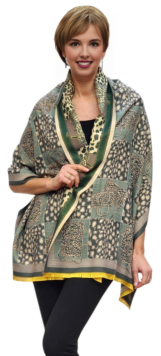 Shawl Style CLW008 Green
